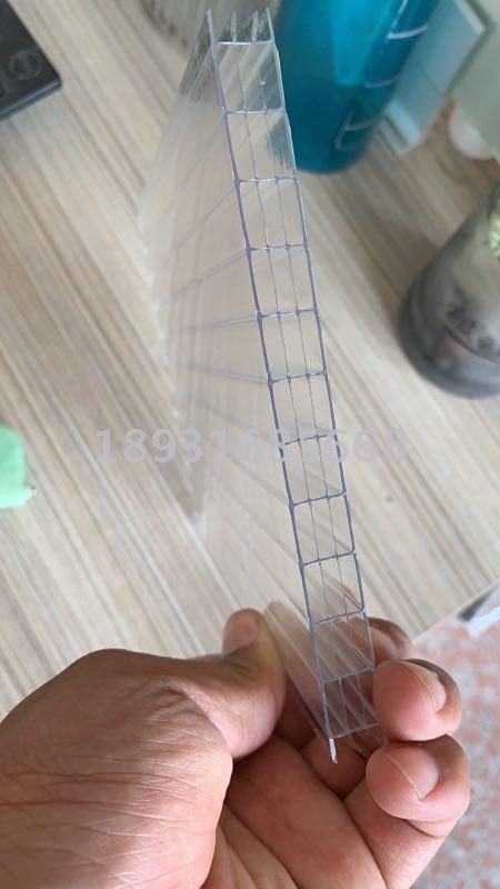 Factory direct sales multi-layer hollow solar panel greenhouse canopy canopy anti-fog layer 2--20mm