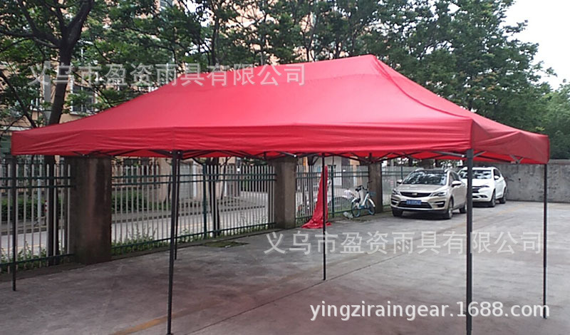 3*6 Fold Folding Four-Corner Tent Outdoor Stall Sunshade Telescopic Canopy Greenhouse Advertising Hood
