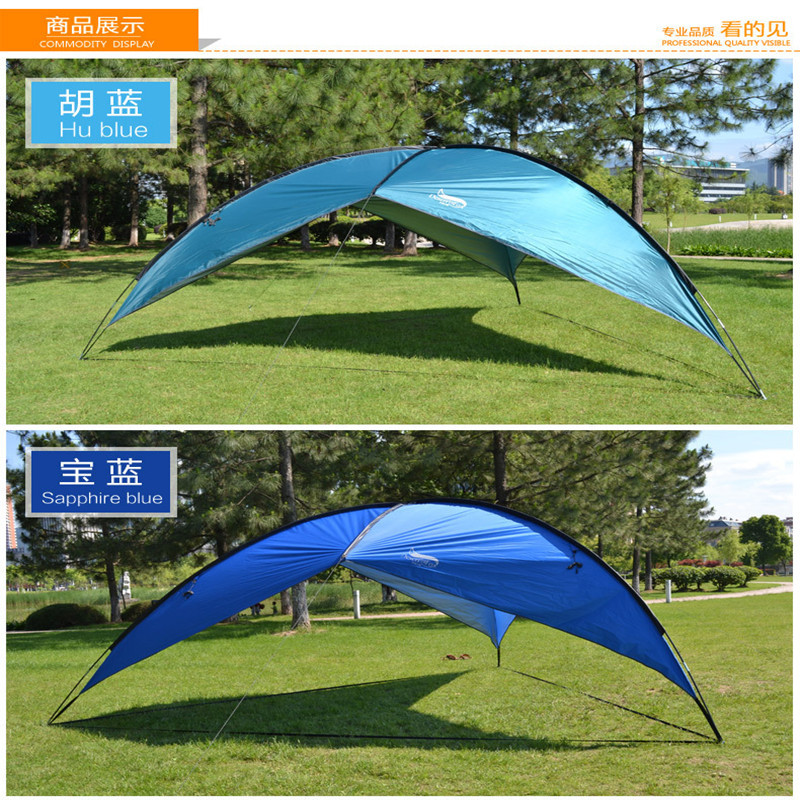 Wholesale Canopy Tent Oversized Canopy Triangle Shed Sun-Proof Tent Beach Camping Curtain Fishing Shed