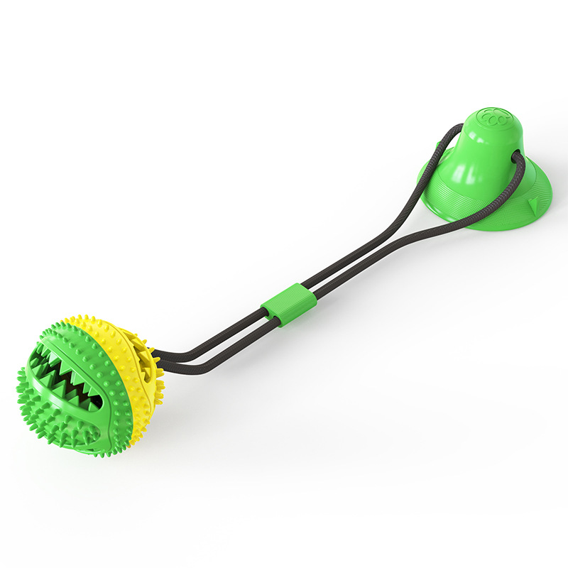 Pet Supplies Factory Wholesale Company New Popular Amazon Dog Toy Tug-of-War Sucker Food Leakage Bite-Resistant Ball