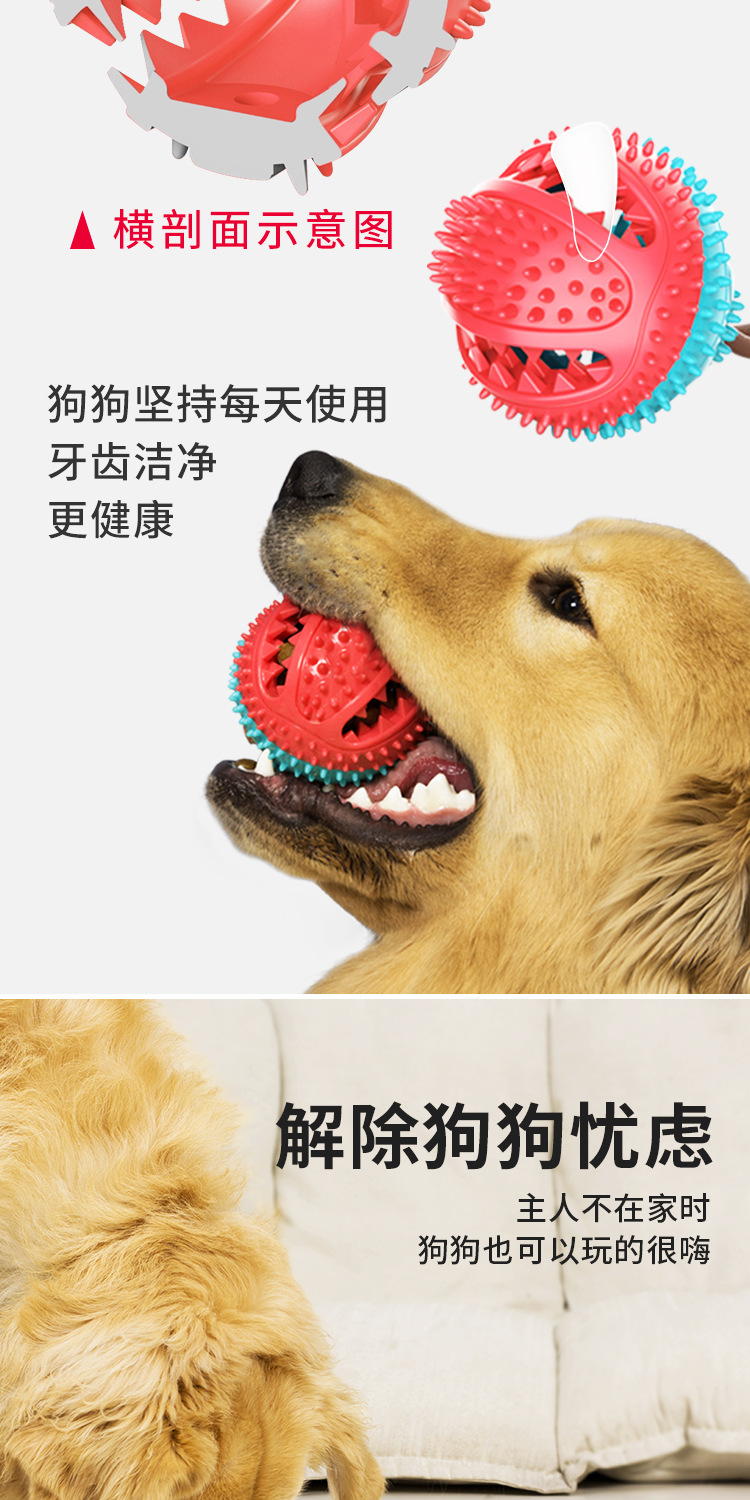 Pet Supplies Factory Wholesale Company New Popular Amazon Dog Toy Tug-of-War Sucker Food Leakage Bite-Resistant Ball