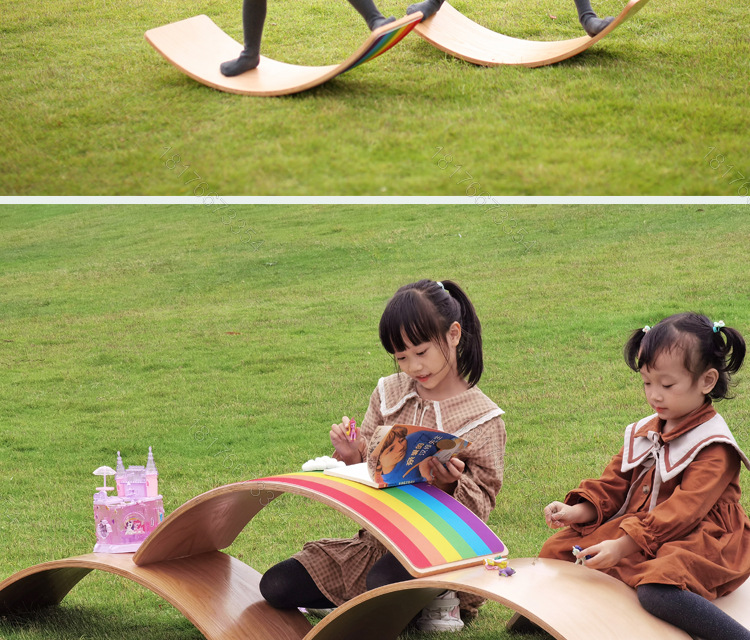 Children's Puzzle Sensory Training Seesaw Kindergarten Sports Game Wooden Balance Board Yoga Balance Practice Board Children's Puzzle Sensory Training Seesaw Kindergarten Sports Game Wooden Balance Board Yoga Balance Practice Board