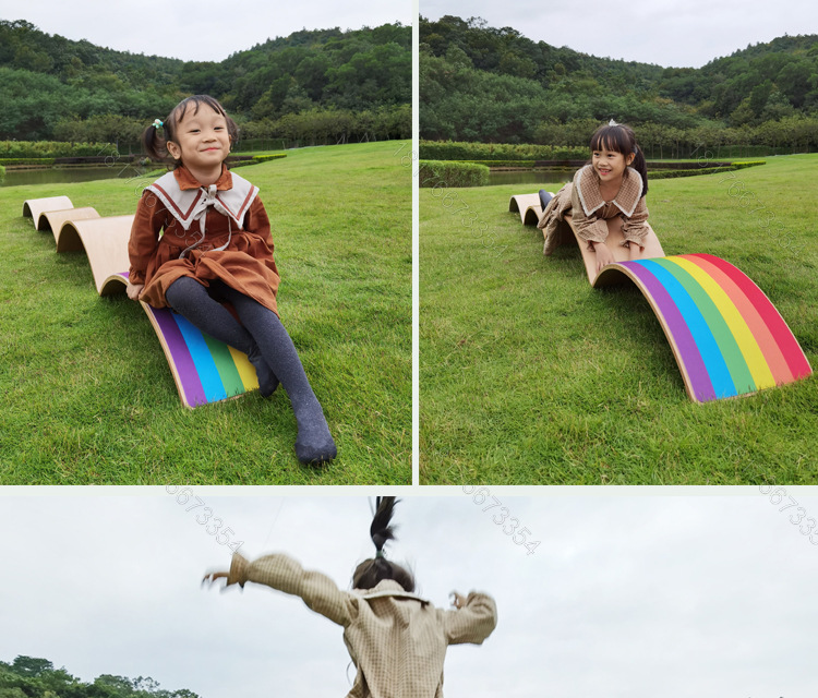 Children's Puzzle Sensory Training Seesaw Kindergarten Sports Game Wooden Balance Board Yoga Balance Practice Board Children's Puzzle Sensory Training Seesaw Kindergarten Sports Game Wooden Balance Board Yoga Balance Practice Board
