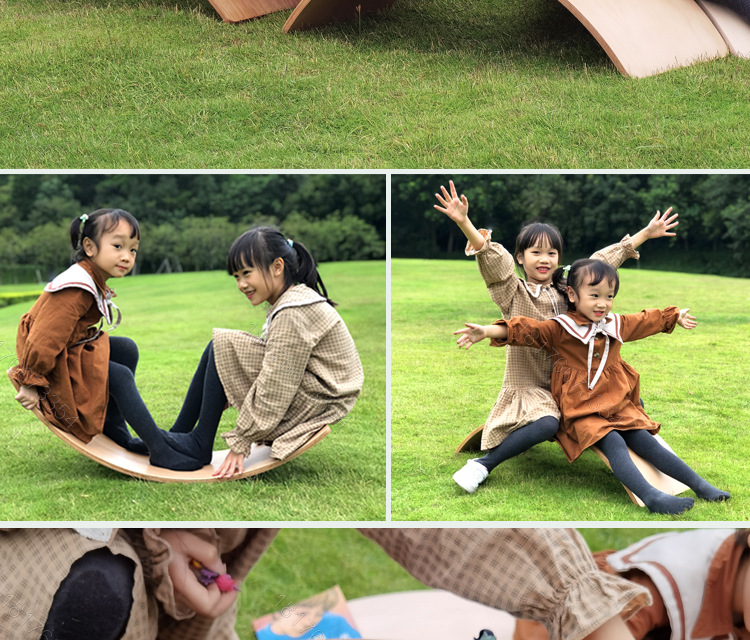 Children's Puzzle Sensory Training Seesaw Kindergarten Sports Game Wooden Balance Board Yoga Balance Practice Board Children's Puzzle Sensory Training Seesaw Kindergarten Sports Game Wooden Balance Board Yoga Balance Practice Board