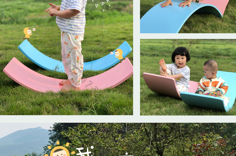 Children's puzzle Training Seesaw Kindergarten Sports game wooden Balance Board Yoga Balance Board