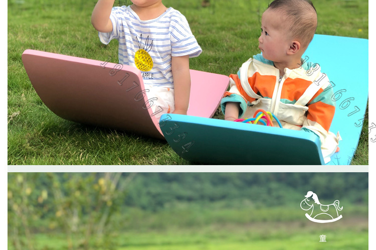Children's puzzle Training Seesaw Kindergarten Sports game wooden Balance Board Yoga Balance Board