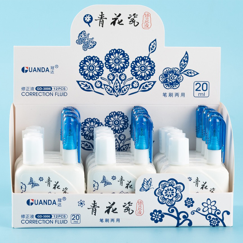 Manufacturer direct brushing dual-use correction fluid metal head correction pen office supplies correction tape Manufacturer direct brushing dual-use correction fluid metal head correction pen office supplies correction tape