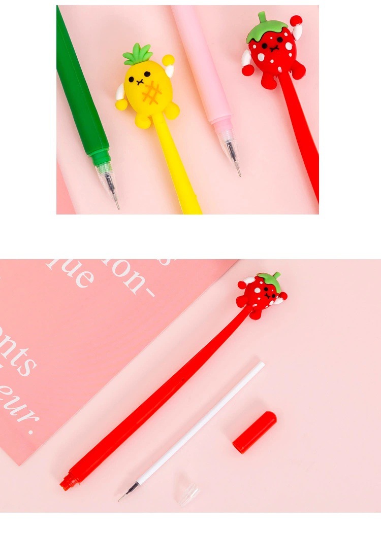 Creative Style Avocado Shape Gel Pen Cute Student Pen Cartoon Stationery Office Supplies Water-Based Sign Pen Creative Style Avocado Shape Gel Pen Cute Student Pen Cartoon Stationery Office Supplies Water-Based Sign Pen