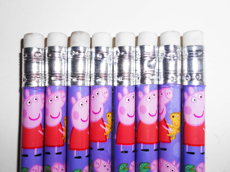 HB 2B Pencil Strip Stick Top Mantle Pencil round Hexagonal Triangle Pencil Children&#039;s Gum Pencil