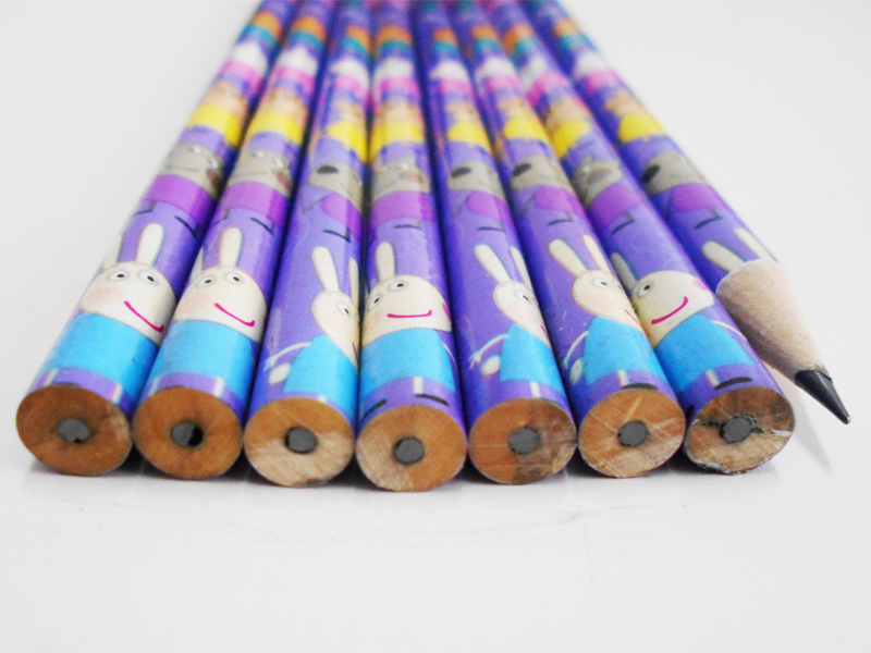 HB 2B Pencil Strip Stick Top Mantle Pencil round Hexagonal Triangle Pencil Children&#039;s Gum Pencil