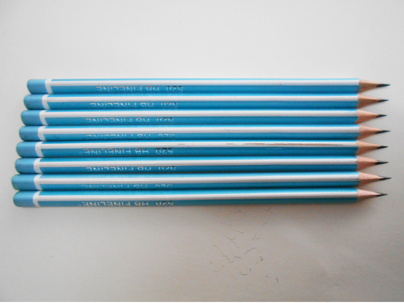 HB 2B Pencil Strip Stick Top Mantle Pencil round Hexagonal Triangle Pencil Children&#039;s Gum Pencil