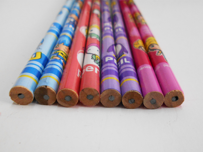 HB 2B Pencil Strip Stick Top Mantle Pencil round Hexagonal Triangle Pencil Children&#039;s Gum Pencil