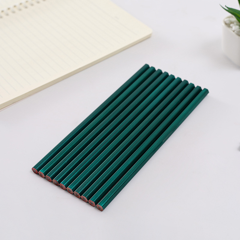 10 PCs Rosewood Hexagonal Flash Green Rod Student Writing HB Pencil Sketch Drawing Exam Fill Card 2B Pencil 10 PCs Rosewood Hexagonal Flash Green Rod Student Writing HB Pencil Sketch Drawing Exam Fill Card 2B Pencil