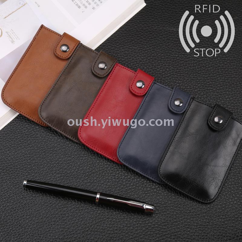 Pu pickup card case business gift card case card clip aluminum alloy membership card case