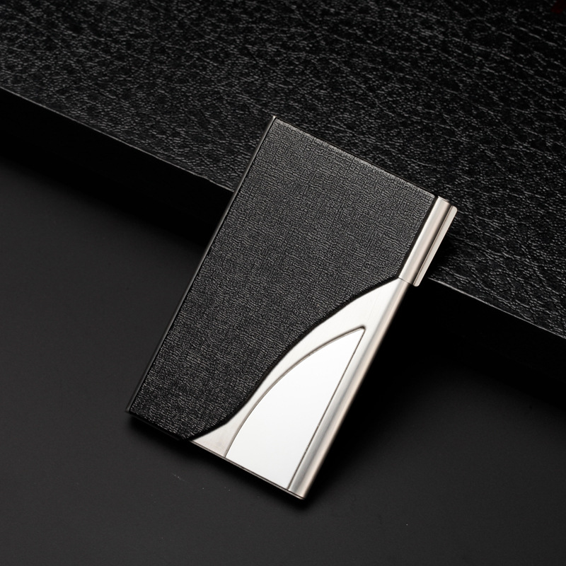 Semi-Curved Business Card Holder Car Gift Moon Type Nail Bone Pattern Business Business Card Case Semi-Curved Business Card Holder Car Gift Moon Type Nail Bone Pattern Business Business Card Case