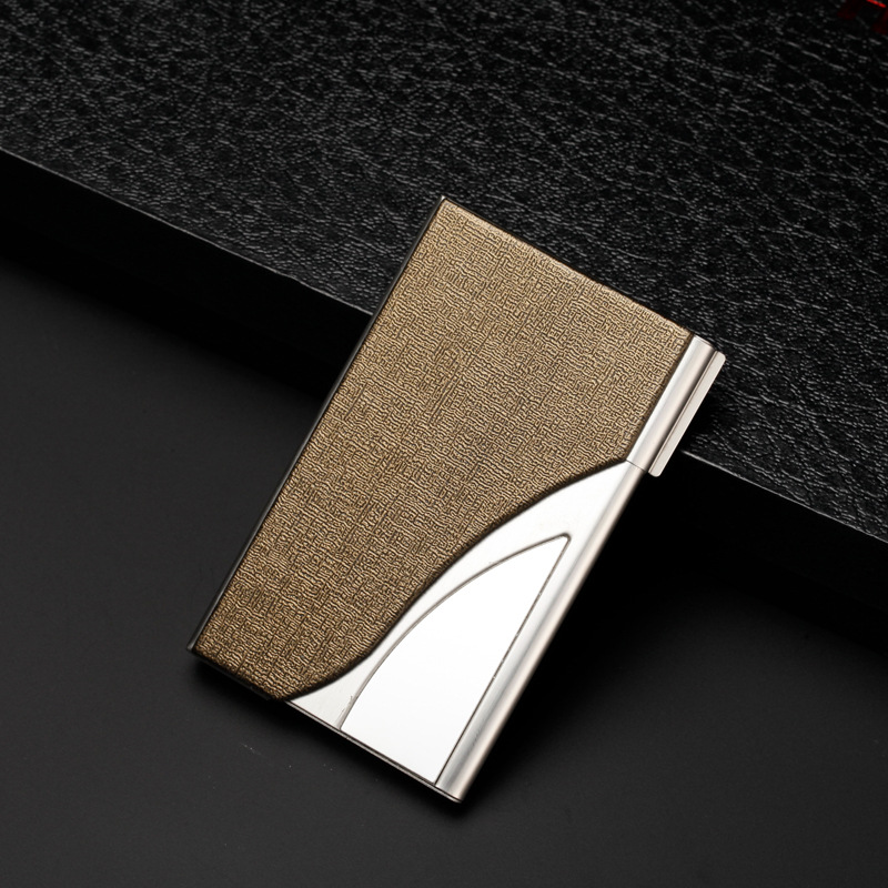 Semi-Curved Business Card Holder Car Gift Moon Type Nail Bone Pattern Business Business Card Case Semi-Curved Business Card Holder Car Gift Moon Type Nail Bone Pattern Business Business Card Case