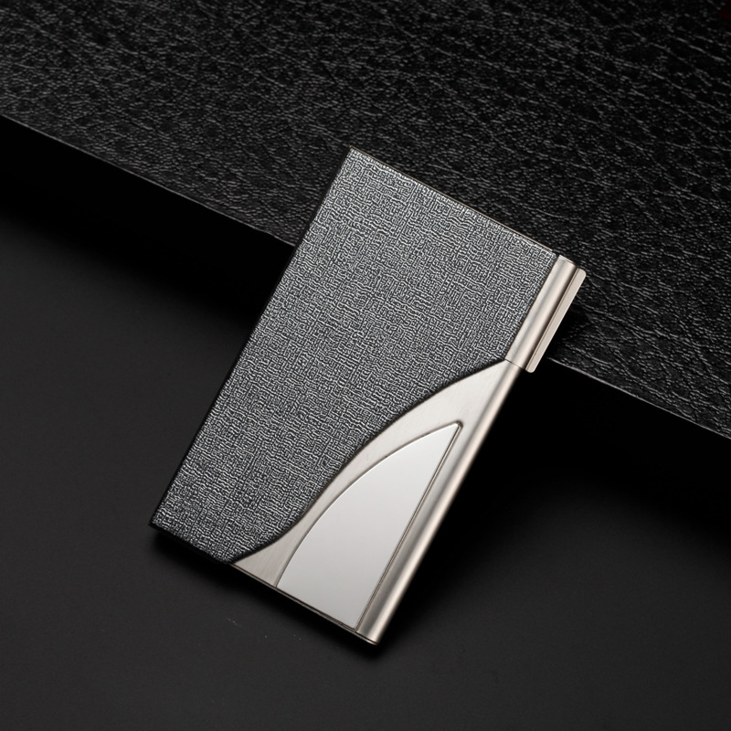 Semi-Curved Business Card Holder Car Gift Moon Type Nail Bone Pattern Business Business Card Case Semi-Curved Business Card Holder Car Gift Moon Type Nail Bone Pattern Business Business Card Case