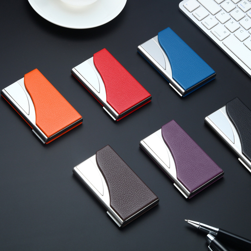 Semi-Curved Business Card Holder Car Gift Moon Type Nail Bone Pattern Business Business Card Case Semi-Curved Business Card Holder Car Gift Moon Type Nail Bone Pattern Business Business Card Case