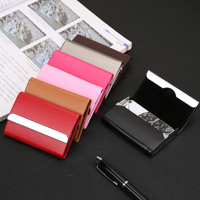 Business Card Case Large Capacity Business Card Storage Box Women&#039;s Custom Business Card Holder