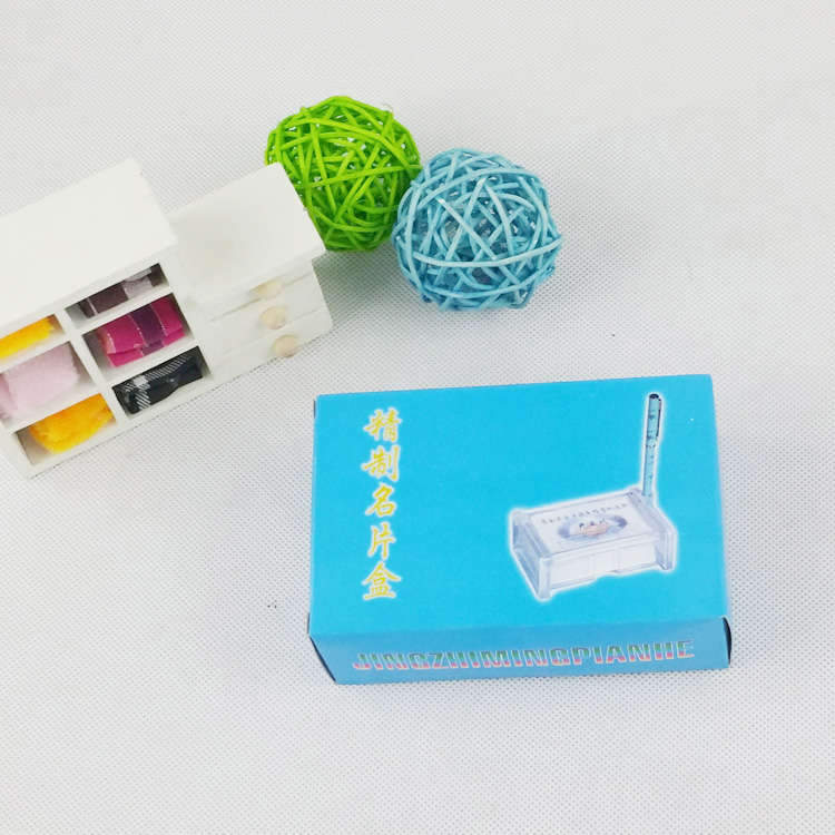Creative Business Card Case Transparent Plastic Card Case High-End Office Business Card Holder