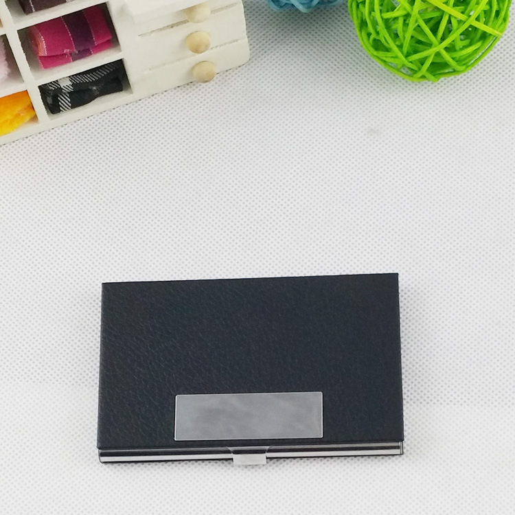 Business High-End Business Card Case Stainless Steel Leather Business Card Case Creative Business Card Holder