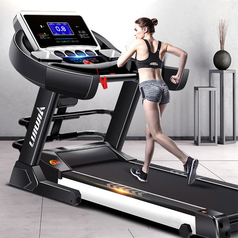 Treadmill Domestic Electric Treadmill Folding Shock Absorption Mute Music Multi-Function Exercise Fitness Equipment