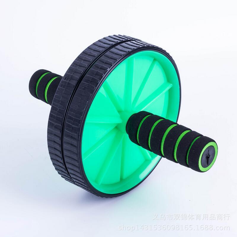 Double wheel plastic AB power roller Steel sponge handle