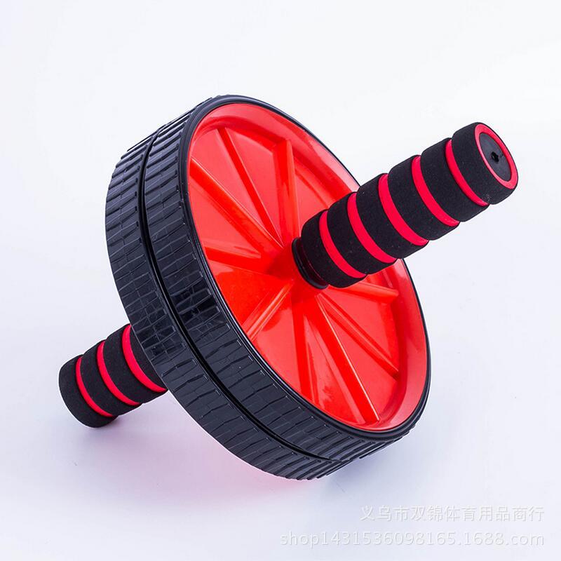 Double wheel plastic AB power roller Steel sponge handle
