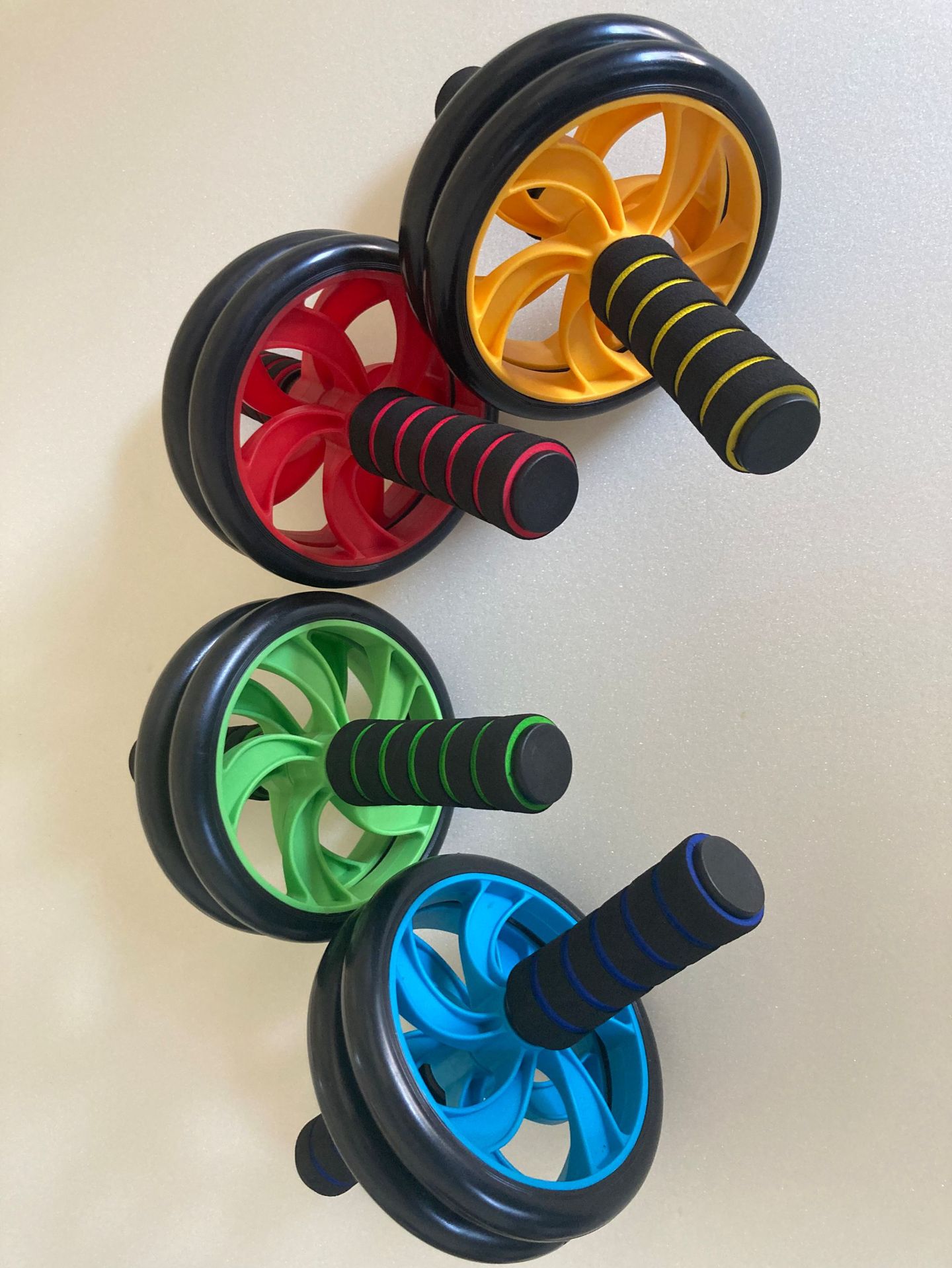 Double-Wheel Mute Abdominal Wheel Abdominal Wheel AB Rocket Fitness Equipment Home Office Roller Push-up Giant Wheel