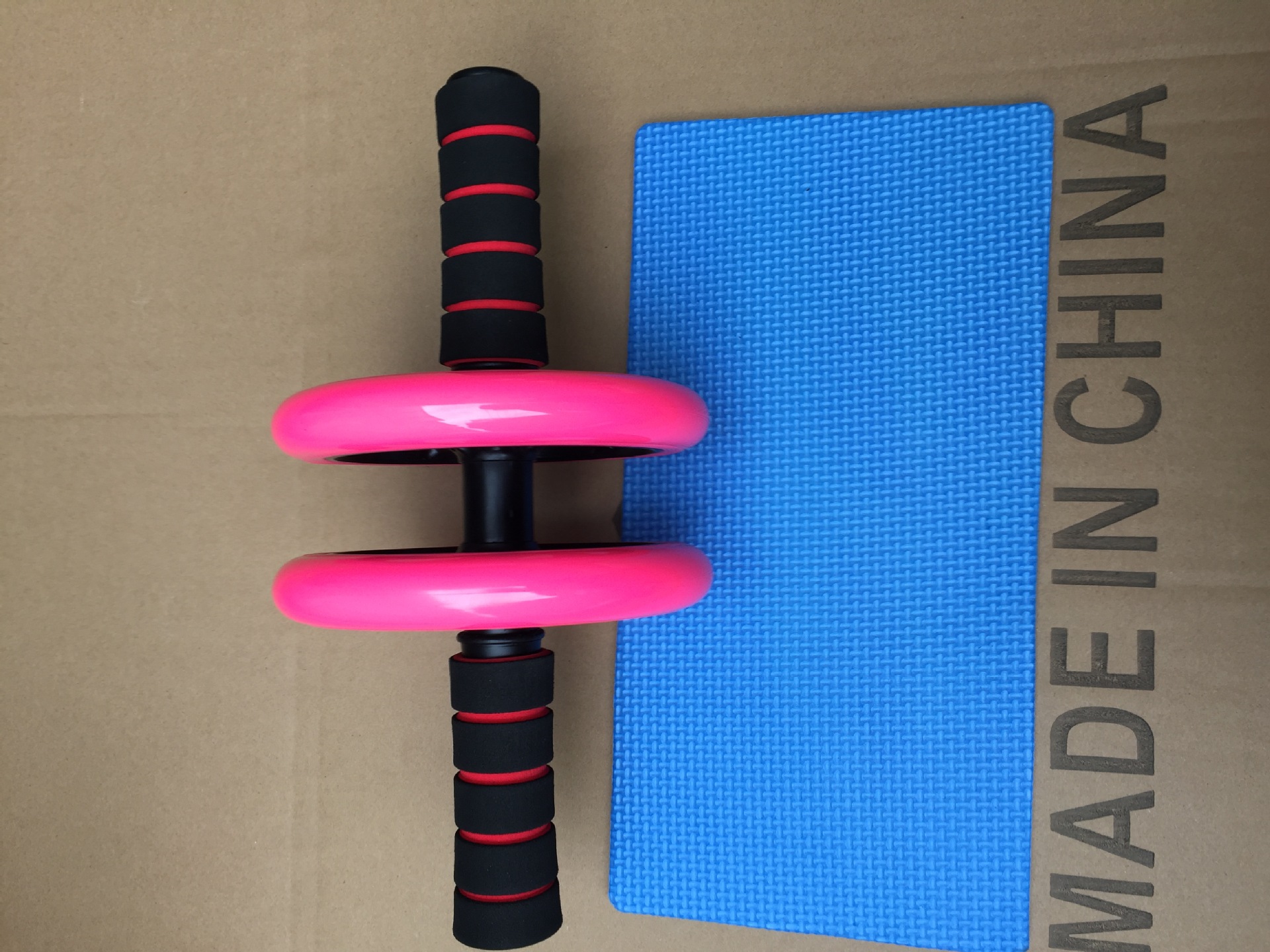 Double-Wheel Mute Abdominal Wheel Abdominal Wheel AB Rocket Fitness Equipment Home Office Roller Push-up Giant Wheel