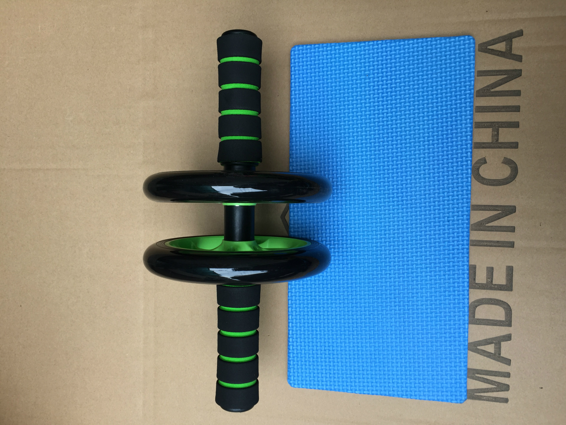 Double-Wheel Mute Abdominal Wheel Abdominal Wheel AB Rocket Fitness Equipment Home Office Roller Push-up Giant Wheel