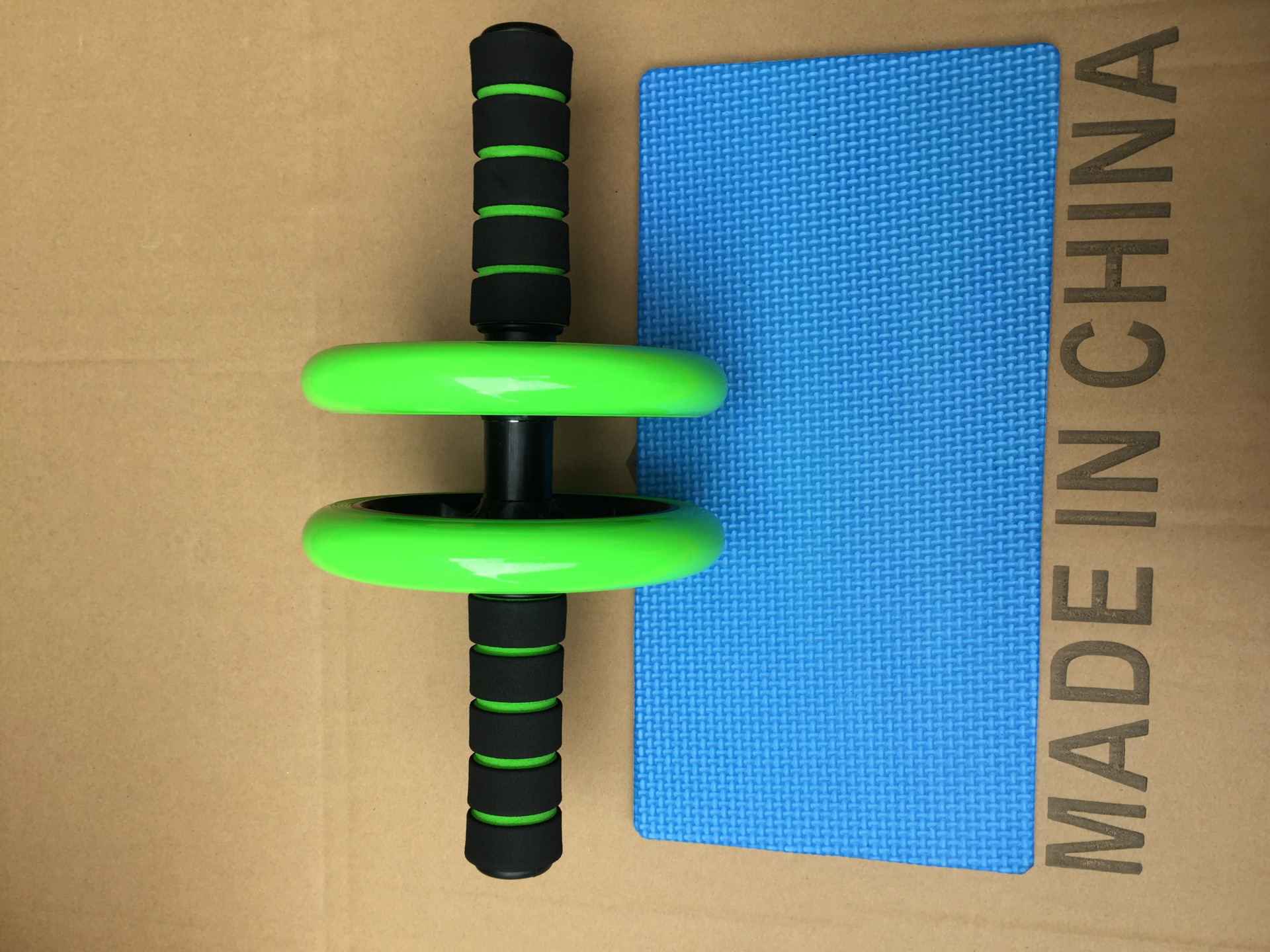 Double-Wheel Mute Abdominal Wheel Abdominal Wheel AB Rocket Fitness Equipment Home Office Roller Push-up Giant Wheel