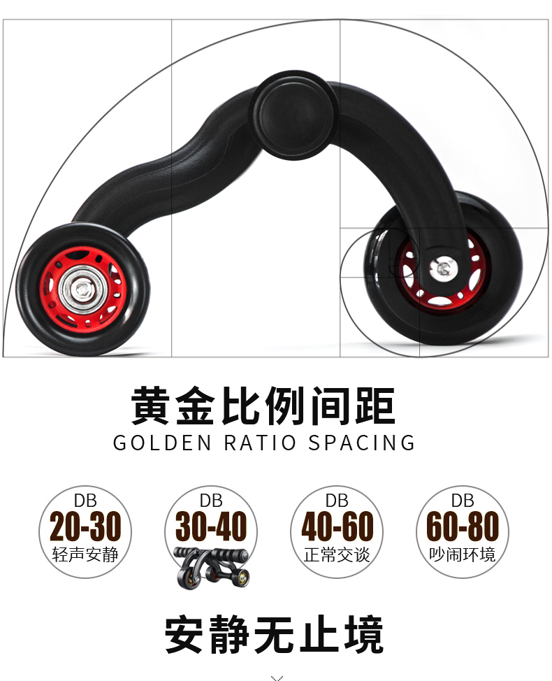 Three Wheels Indoor Gym Abdominal Home Sport Exercise Fitness Equipment Ab Wheel Roller Three Wheels Indoor Gym Abdominal Home Sport Exercise Fitness Equipment Ab Wheel Roller