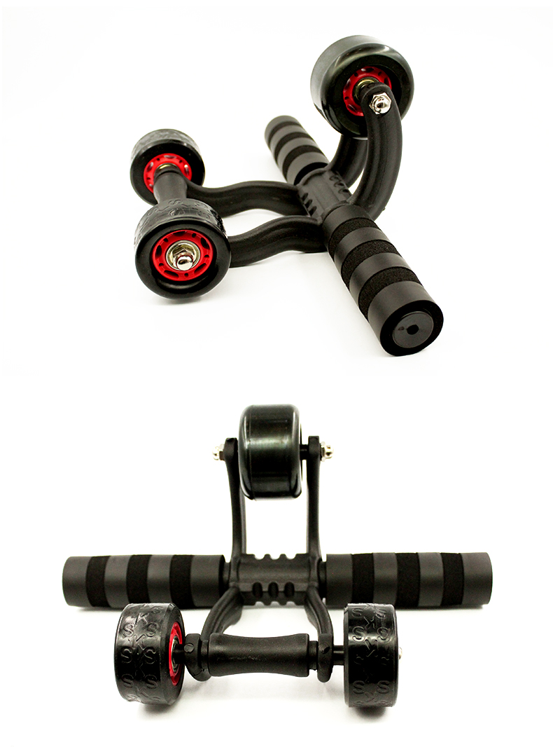 Three Wheels Indoor Gym Abdominal Home Sport Exercise Fitness Equipment Ab Wheel Roller Three Wheels Indoor Gym Abdominal Home Sport Exercise Fitness Equipment Ab Wheel Roller