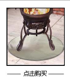 Foreign Trade Cross-Border Fireplace Brazier Fireproof Pad Outdoor Lawn Terrace Barbecue Fireproof Pad Protective Pad