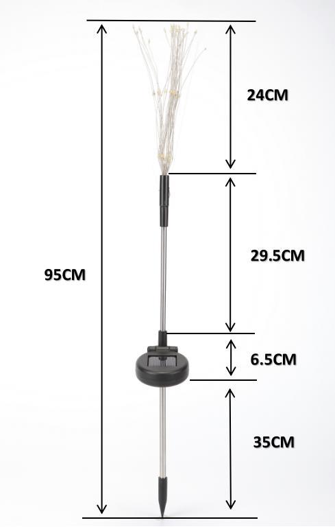 Solar Lawn Fireworks Lamp Dandelion Lighting Chain Outdoor Waterproof Christmas Decorative Lights