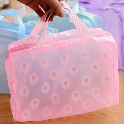 T wash gargle bag PVC waterproof travel wash gargle bag chrysanthemum printed waterproof bag travel manufacturers whole