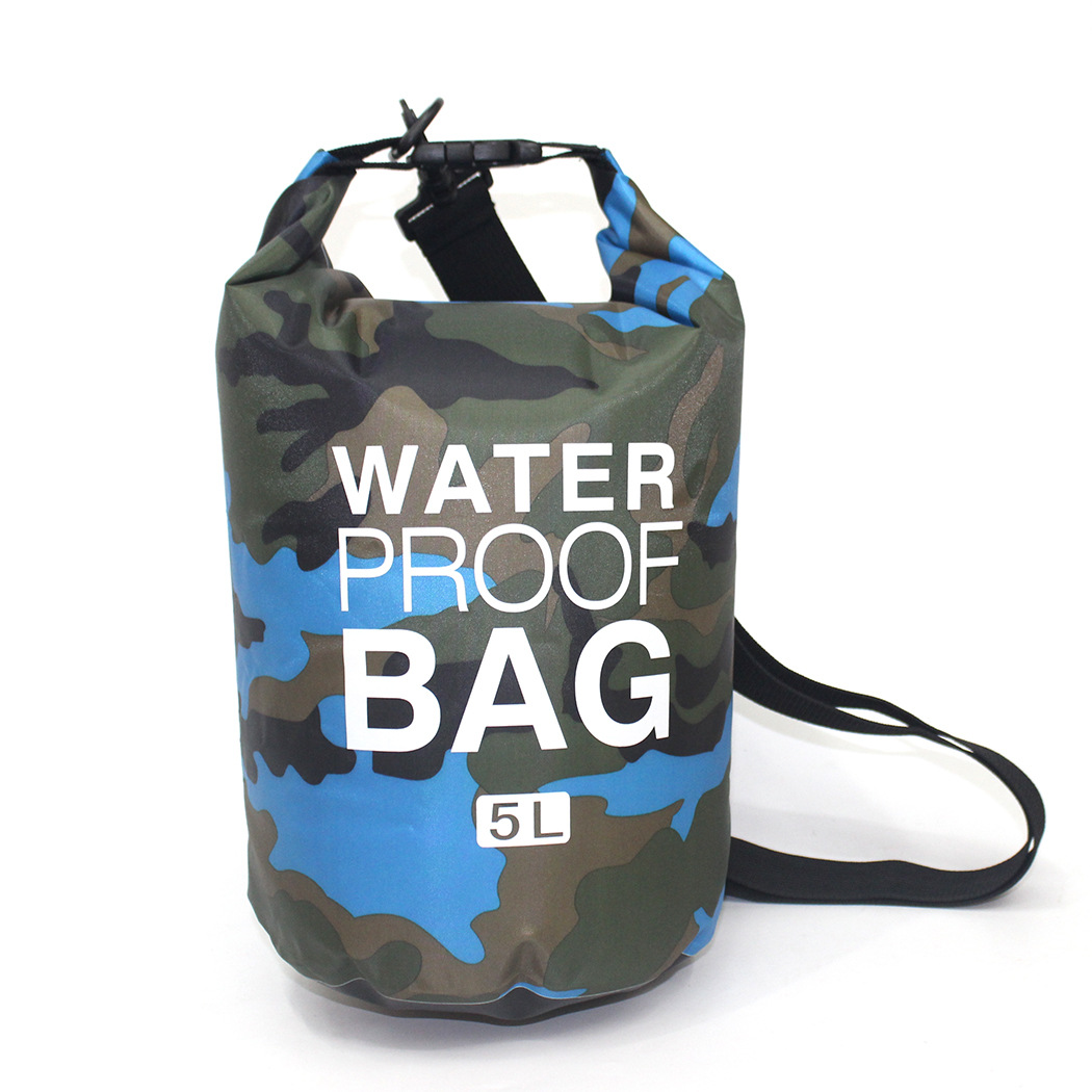 Polyester Waterproof Bag Shoulder Waterproof Bucket Bag Waterproof Bag Lightweight Drifting Bag Currently Available