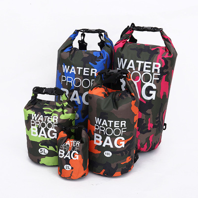 Polyester Waterproof Bag Shoulder Waterproof Bucket Bag Waterproof Bag Lightweight Drifting Bag Currently Available