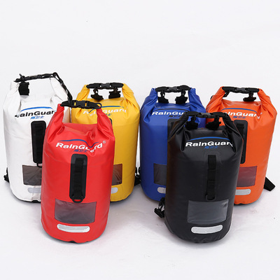 Polyester Waterproof Bag Shoulder Waterproof Bucket Bag Waterproof Bag Lightweight Drifting Bag Currently Available