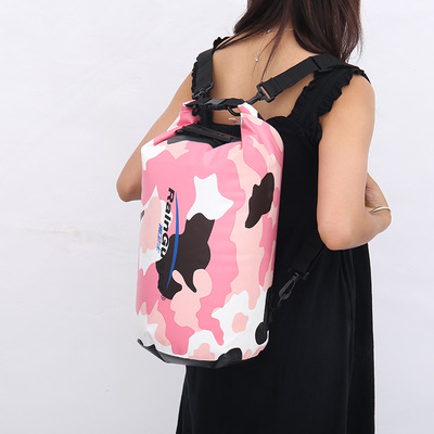 Polyester Waterproof Bag Shoulder Waterproof Bucket Bag Waterproof Bag Lightweight Drifting Bag Currently Available
