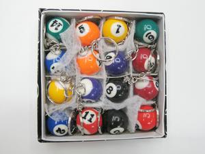 2.5 billiard ball Keychain resin manufacturers gifts crafts ornaments billiards billiards billiards