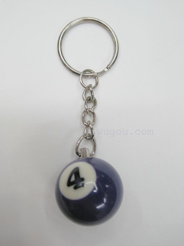 2.5 billiard ball Keychain resin manufacturers gifts crafts ornaments billiards billiards billiards