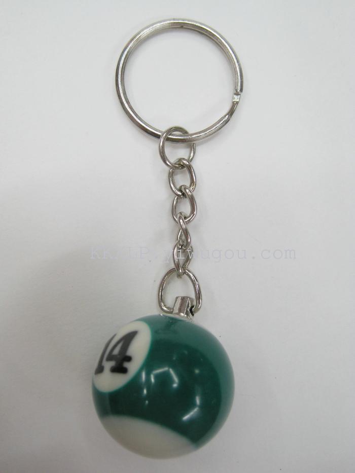 2.5 billiard ball Keychain resin manufacturers gifts crafts ornaments billiards billiards billiards