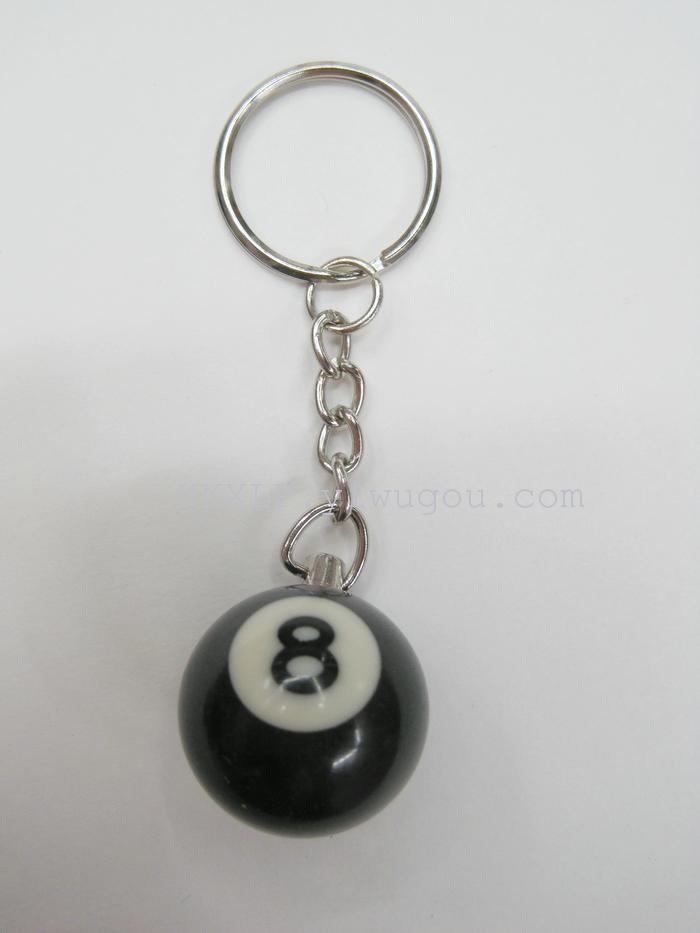 2.5 billiard ball Keychain resin manufacturers gifts crafts ornaments billiards billiards billiards