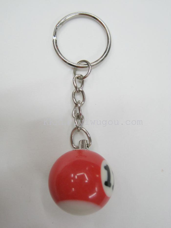 2.5 billiard ball Keychain resin manufacturers gifts crafts ornaments billiards billiards billiards