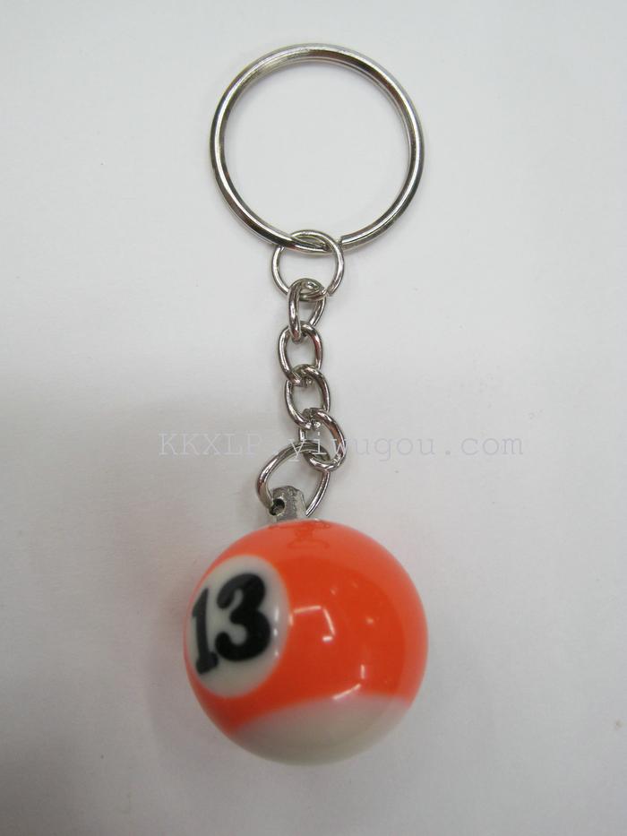 2.5 billiard ball Keychain resin manufacturers gifts crafts ornaments billiards billiards billiards