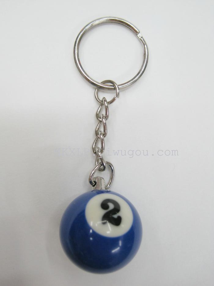 2.5 billiard ball Keychain resin manufacturers gifts crafts ornaments billiards billiards billiards