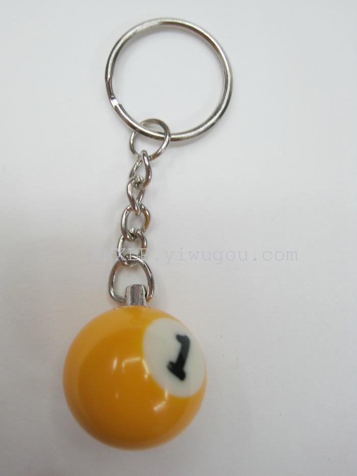 2.5 billiard ball Keychain resin manufacturers gifts crafts ornaments billiards billiards billiards