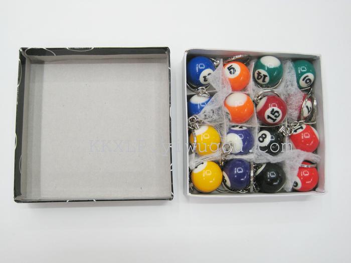 2.5 billiard ball Keychain resin manufacturers gifts crafts ornaments billiards billiards billiards